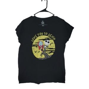 nightmare before christmas love you to death tshirt- 18/20
